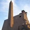 An obelisk at Luxor Temple.
