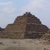 Some of the older small pyramids, including a step one.